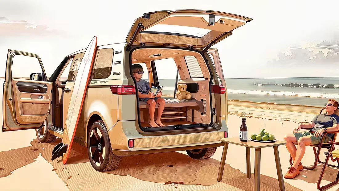 Volkswagen ID. California Cruise: электрический фургон дебютирует в 2026 году