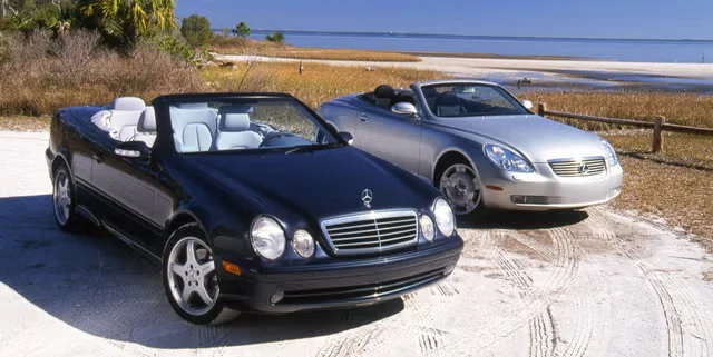 Сравнение Lexus SC430 и Mercedes-Benz CLK430 2001 года
