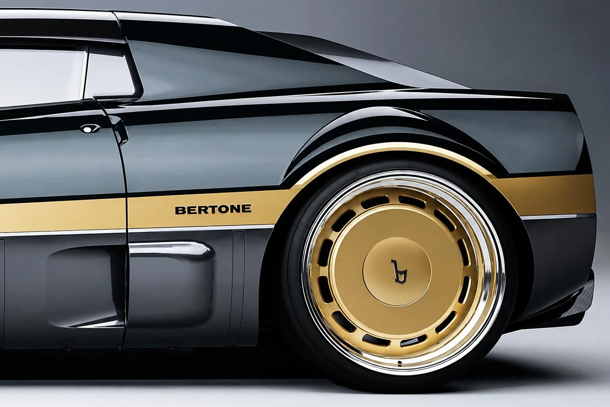 Bertone представляет уникальную версию концепта 1969 года: Nero Aureo с V6 мощностью 475 л.с.